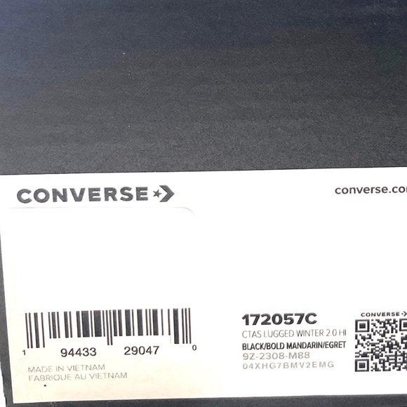 Converse Chuck Taylor Lugged Winter 2.0 High Women Boots Leather Sneaker 172057C - Picture 9 of 10